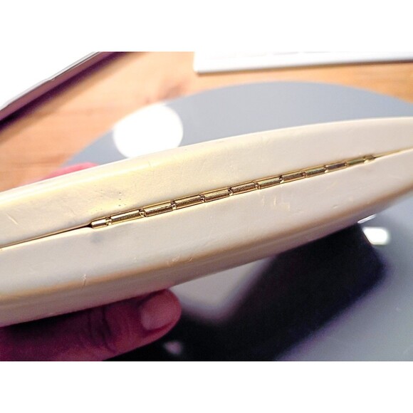 Vintage VERSUS Versace Sunglasses Empty Case Pearl Rare 80s Storage Box + cloth main image 4